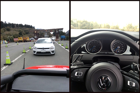 Golf 7Rに試乗させてもらった