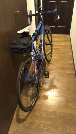 自転車整備と装備を完了