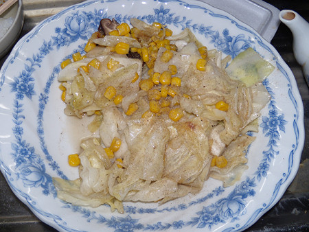 コーン入り野菜炒め