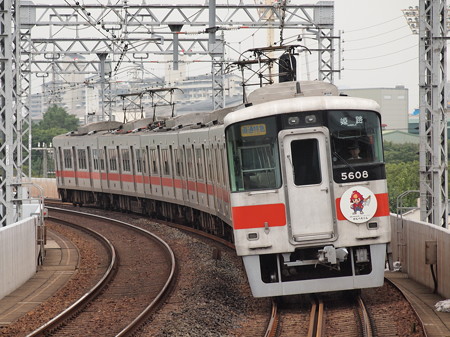 山陽5000系直通特急阪神本線大物駅02