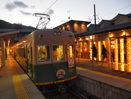 嵐電モボ101形 嵐山本線嵐山駅03