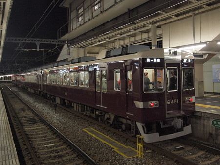 阪急6300系普通 阪急嵐山線桂駅01