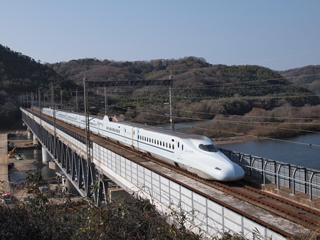 N700系さくら 山陽新幹線新倉敷~岡山