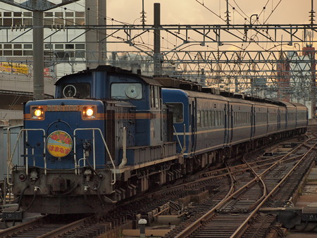 DD51 急行はまなす 函館本線札幌駅