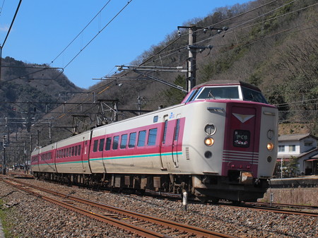 381系特急やくも 伯備線美袋~日羽