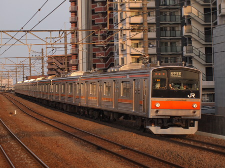 205系普通 武蔵野線新座駅 02