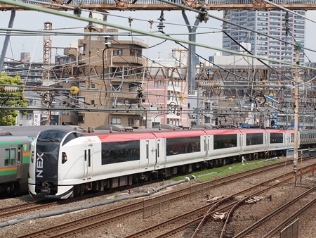 E259系特急成田エクスプレス 横須賀線武蔵小杉~横浜