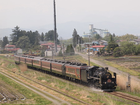 C57 SLばんえつ物語 磐越西線塩川~笈川03