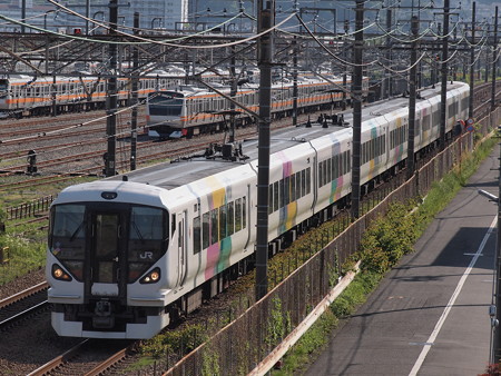 E257系特急かいじ 中央本線八王子~豊田