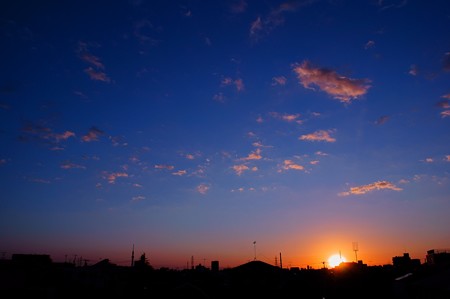 夕暮れ