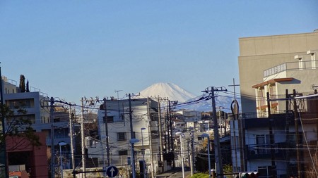 職場から覗く富士
