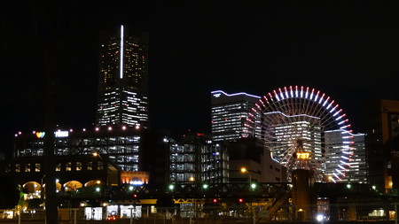 観覧車とビル夜景(1)(プレミアムオート)