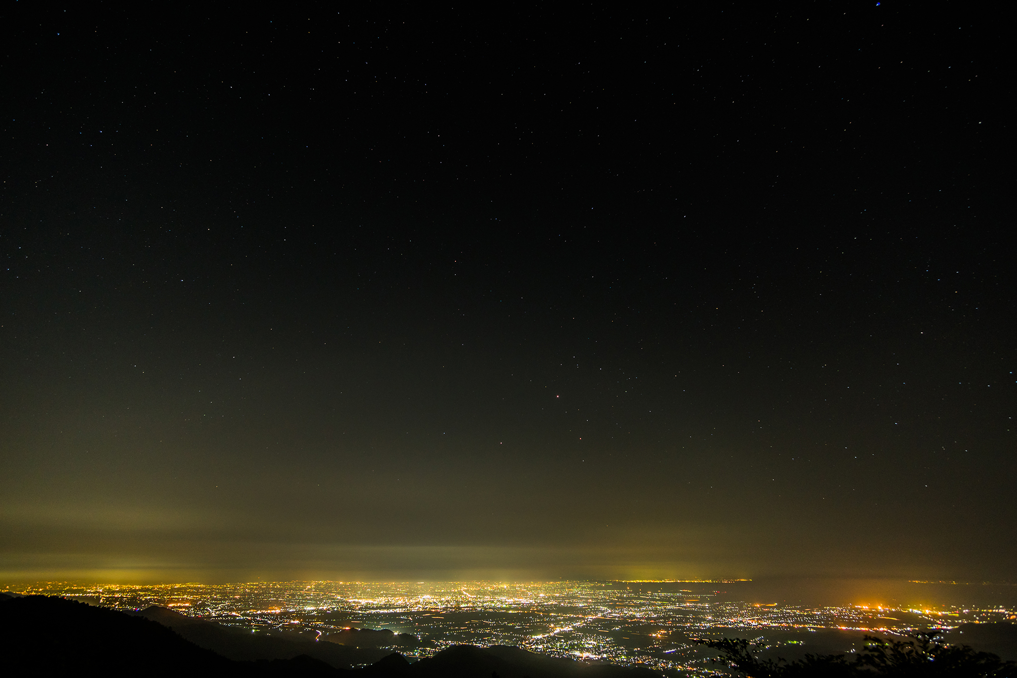 天山からの夜景_2016.04.30