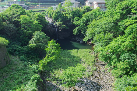 新花川戸大橋から見下ろす赤淵川