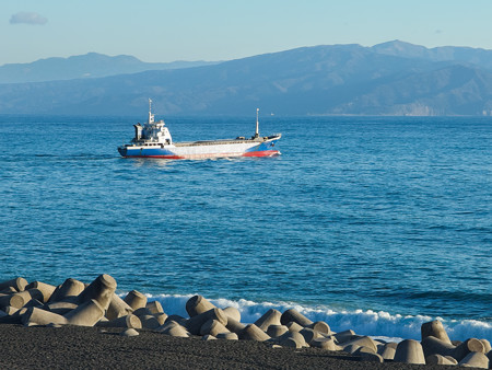 田子の浦から眺める駿河湾