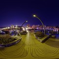 熱海市　親水公園　ムーンテラス 夜景 360度パノラマ写真(2) HDR