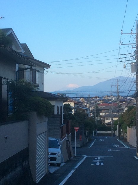 海老名市国分寺台から見える富士山