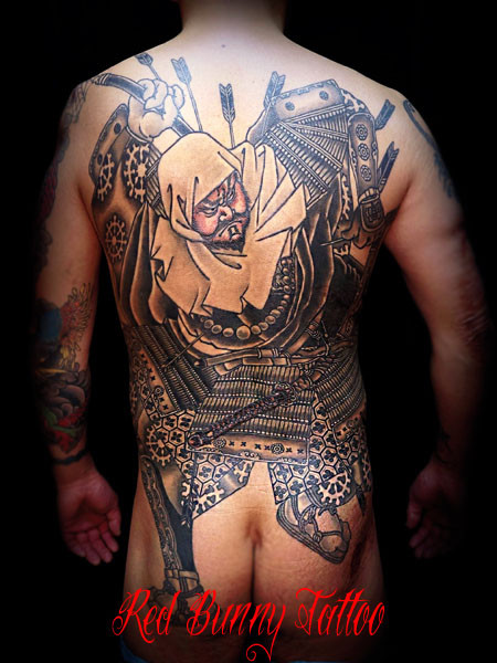 弁慶 武者　刺青 和彫りのデザイン・画像を紹介 東京 吉祥寺 Redbunnytattoo