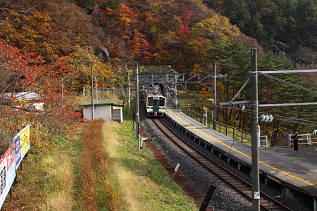 紅葉のトンネルを抜けて