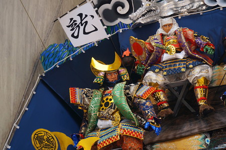 03 2014年 博多祇園山笠 飾り山笠 風雲龍謙信決戦 東流 (10)