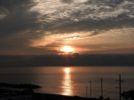 駿河湾の朝日21