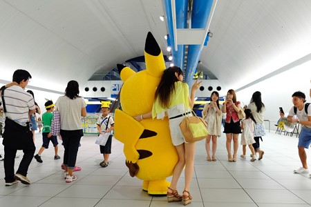 2014.08.13　みなとみらい駅　「ピカチュウ大量発生チュウ！」