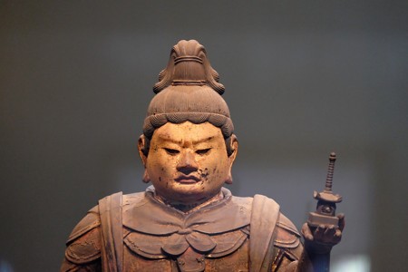 2016.02.17　東京国立博物館　木造毘沙門天立像　宝塔　平安時代　C-1869-1