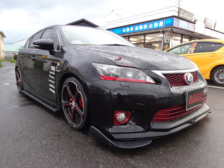 レクサスＣＴ２００ｈ　山梨県　ガルウイング取付