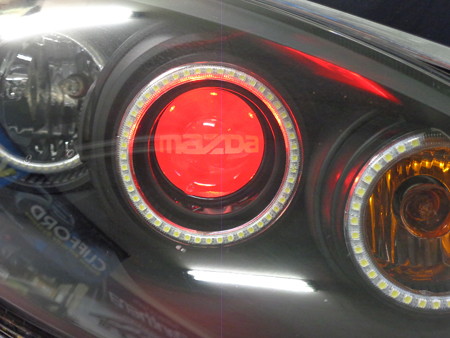 デミオ　埼玉県　プロジェクターＬＥＤ加工　マツダ加工(1)