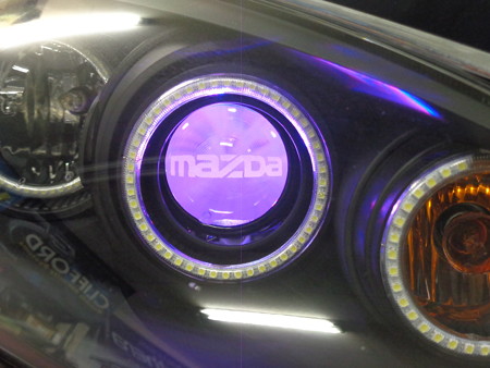 デミオ　埼玉県　プロジェクターＬＥＤ加工　マツダ加工(8)