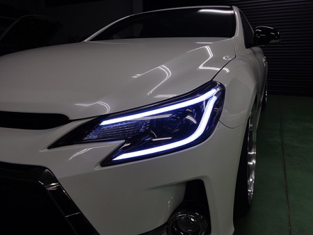 マークＸ　新潟県　ＮＥＷアウディ風ＬＥＤ取付
