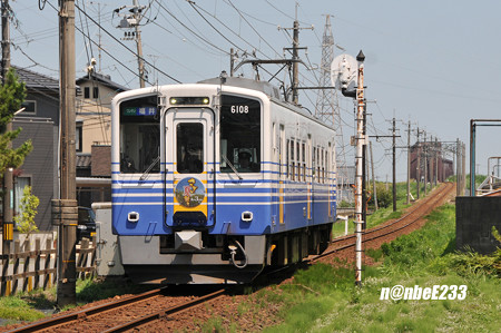 えちぜん鉄道 MC6101形(6108)@中角~新田塚