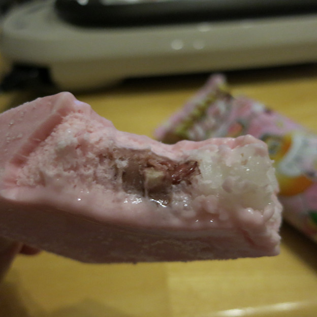 あんこと桜風味かき氷