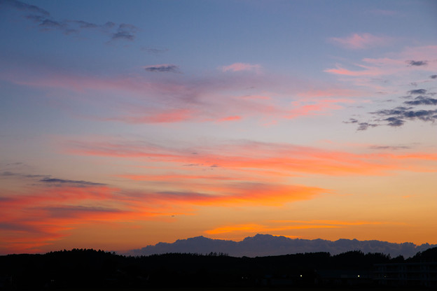 継立での夕日