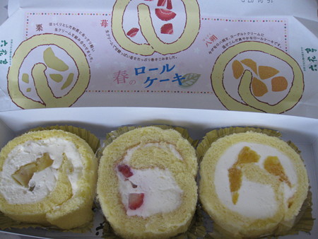 春のロールケーキ