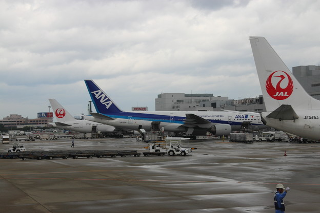 9番スポット到着