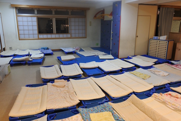 ４〜５歳児の寝るところ