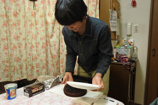 次男がガトーショコラを作ってくれた