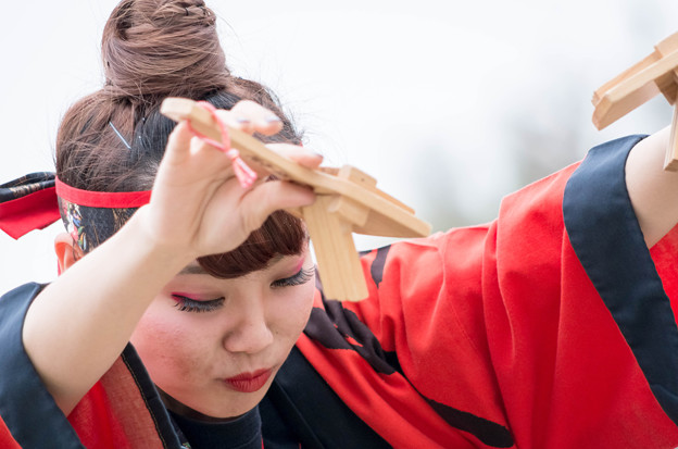 どまつり夜桜 in 岡崎2016 はんだ踊りん!チーム“GON”